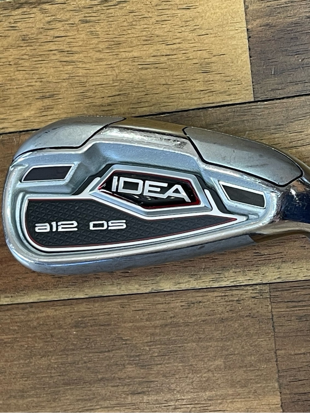 Adams IDEA a12 OS Golf 7 Iron Hybrid - Silver with Black & Red Accents